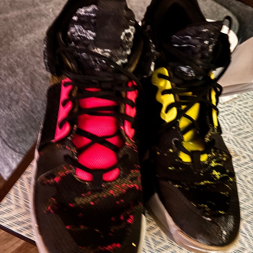COPY - Pink and Yellow Athletic Shoes Sleek Design